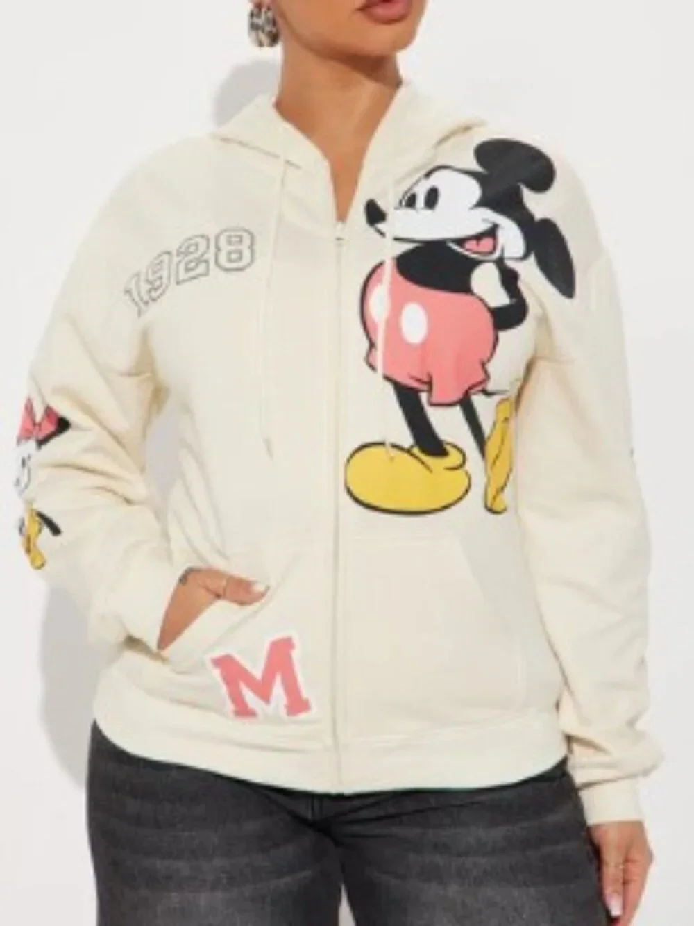 NWT Disney Original MICKEY MOUSE ZIP FRONT HOODIE JACKET - Picture 1 of 6